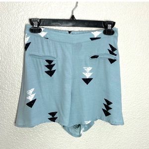 Wildfox Tribal Festival Resort Shorts Small